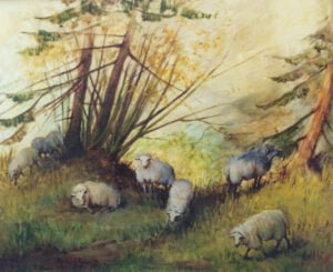 Moutons dans la vallée